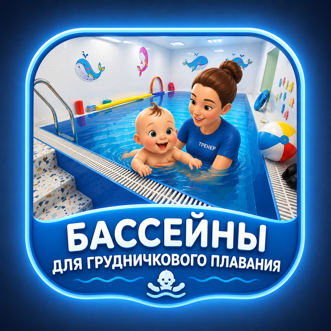 Иконка бассейна для грудничкового плавания