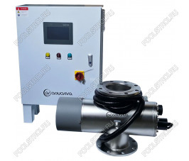 Уф установка AquaViva AVMUV 200 , до 200м3, DN200, 2*2КВтАвтоочист, UV дат. , t дат.,сенс.дисп