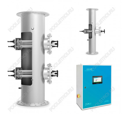 Ультрафиолетовая установка LIfetech TOP 770м3, DN400, 5*3kw, 18000h, Ручная очистка